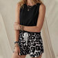 ⏳Time-Limited Special⏰Women's Tank Top & Leopard Shorts Set – Casual, Bold, Stylish 🐆