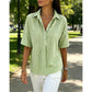 ⏳Time-Limited Special⏰Women's Casual Striped Short-Sleeve Shirt