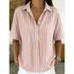 ⏳Time-Limited Special⏰Women's Casual Striped Short-Sleeve Shirt