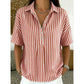 ⏳Time-Limited Special⏰Women's Casual Striped Short-Sleeve Shirt