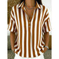 ⏳Time-Limited Special⏰Women's Casual Striped Short-Sleeve Shirt