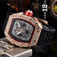 ⏳Time-Limited Special⏰Luxury Men's Tonneau-Shaped Watch with Rhinestone Embellishment