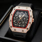 ⏳Time-Limited Special⏰Luxury Men's Tonneau-Shaped Watch with Rhinestone Embellishment