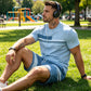 👕 ✨ Men's 2-Piece Set – Color Block, 6 Colors, S-5XL, Drawstring 🩳