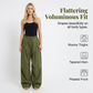 ⏳Time-Limited Special⏰Voluminous Lantern Trousers – Pleated, Drawstring Waist, Pockets 🍁