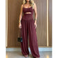 ⏳Time-Limited Special⏰Sleeveless Cutout Wide-Leg Jumpsuit with Adjustable Back Tie – Alluring, Flowy, Sophisticated 🌴