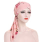 ⏳Time-Limited Special⏰Women's Floral Print Pre-Tied Head Scarf Turban – Soft, Elastic, Versatile 🌸