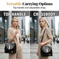 ⏳Time-Limited Special⏰Glossy Crocodile Pattern Women's Handbag – Structured, Gold Hardware, Spacious & Chic 💼