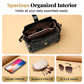 ⏳Time-Limited Special⏰Glossy Crocodile Pattern Women's Handbag – Structured, Gold Hardware, Spacious & Chic 💼