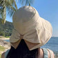 ⏳Time-Limited Special⏰Women's Bowknot Wide Brim Sun Protective Hat