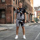 ⏳Time-Limited Special⏰Men's Abstract Print T-Shirt and Shorts Set