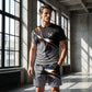 ⏳Time-Limited Special⏰Men's Abstract Print T-Shirt and Shorts Set