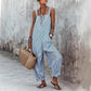 ⏳Time-Limited Special⏰Women's Casual Striped Spaghetti Strap Jumpsuit