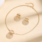 ⏳Time-Limited Special⏰Modern Chic Necklace & Earring Set – Gold finish, geometric design & lightweight – perfect for daily elegance or gifting – includes matching pieces for a polished look 💫