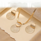 ⏳Time-Limited Special⏰Modern Chic Necklace & Earring Set – Gold finish, geometric design & lightweight – perfect for daily elegance or gifting – includes matching pieces for a polished look 💫