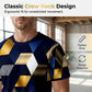 ⏳Time-Limited Special⏰Men's 3D Geometric Print Crew Neck Shirt
