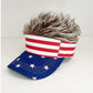 ⏳Time-Limited Special⏰Novelty Wig Baseball Cap – Fake Spiky Hair, Adjustable & Sun Protection – Party, Game Day or Just for Laughs ✨