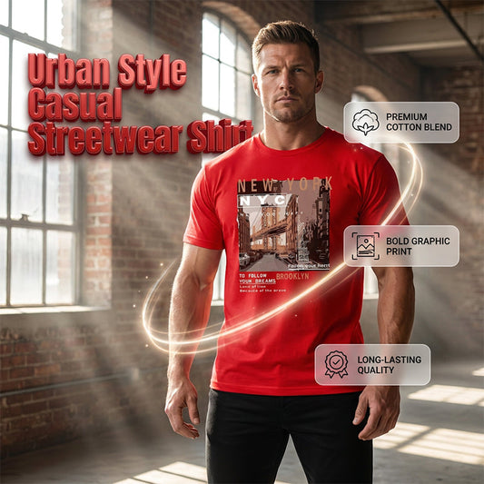 ⏳Time-Limited Special⏰Urban Style New York City Short Sleeve Top – Soft cotton, iconic NYC print & breathable – perfect for casual days, travel or city-inspired looks 🗽