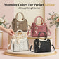 ⏳Time-Limited Special⏰Women's V-Stitched Satchel – Gold Hardware, Multi-Compartment, Top-Handle 🌸