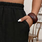 ⏳Time-Limited Special⏰Women’s Cuffed Ankle Pants – Relaxed Fit, Elastic Waist, Solid Colors 🍂