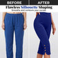 ⏳Time-Limited Special⏰Tummy Control Stretch Capris – High-Waist, 4-Way Stretch, Elegant Details 🌼