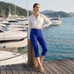 ⏳Time-Limited Special⏰Tummy Control Stretch Capris – High-Waist, 4-Way Stretch, Elegant Details 🌼
