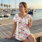 ⏳Time-Limited Special⏰Women’s Flowy Floral Button-Up Tee – Casual, Breezy, Versatile