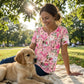 ⏳Time-Limited Special⏰Women’s Flowy Floral Button-Up Tee – Casual, Breezy, Versatile