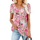 ⏳Time-Limited Special⏰Women’s Flowy Floral Button-Up Tee – Casual, Breezy, Versatile