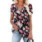 ⏳Time-Limited Special⏰Women’s Flowy Floral Button-Up Tee – Casual, Breezy, Versatile