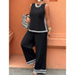 ⏳Time-Limited Special⏰Women's Sleeveless Top & Wide-Leg Pants Suit – Lace Trim, Flowy & 2-Piece Elegant Set – Perfect for Summer Days ☀️