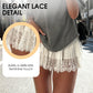 ⏳Time-Limited Special⏰Chic Pleated Lace Trim Mini Skirt
