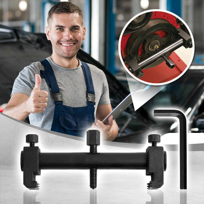 ⏳Time-Limited Special⏰Crankshaft Pulley Removal Tool – 40-165mm Range, Three-Jaw Grip & Steel Bead Protection 🔩