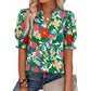 ⏳Time-Limited Special⏰Women’s Casual Floral Short Sleeve Shirt
