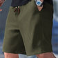 ⏳Time-Limited Special⏰Men's Waffle Knit Shorts – Breathable, Drawstring, Casual Comfort 🧇