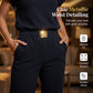 ⏳Time-Limited Special⏰Women's Casual Top & Pants 2-Piece Set – Chic, Wide-Leg, Gold Accents ✨