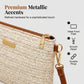 ⏳Time-Limited Special⏰Women's Woven Straw Shoulder Clutch Bag – Lightweight, Versatile, Metallic Accents ✨