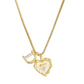 ⏳Time-Limited Special⏰Heart Shaped Letters Micro Pave Chain Necklace – Initial Pendant, Titanium Steel, Adjustable ✨