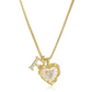 ⏳Time-Limited Special⏰Heart Shaped Letters Micro Pave Chain Necklace – Initial Pendant, Titanium Steel, Adjustable ✨