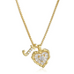 ⏳Time-Limited Special⏰Heart Shaped Letters Micro Pave Chain Necklace – Initial Pendant, Titanium Steel, Adjustable ✨