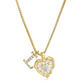 ⏳Time-Limited Special⏰Heart Shaped Letters Micro Pave Chain Necklace – Initial Pendant, Titanium Steel, Adjustable ✨