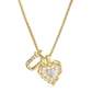 ⏳Time-Limited Special⏰Heart Shaped Letters Micro Pave Chain Necklace – Initial Pendant, Titanium Steel, Adjustable ✨