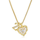 ⏳Time-Limited Special⏰Heart Shaped Letters Micro Pave Chain Necklace – Initial Pendant, Titanium Steel, Adjustable ✨