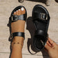 ⏳Time-Limited Special⏰Women's Summer Flat Sandals with Double Buckle