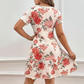 ⏳Time-Limited Special⏰Women's Elegant Floral Print Ruffled Hem Dress