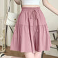 ⏳Time-Limited Special⏰High Waist Wide-Leg Skorts with Ruffled Edges – Adjustable Fit & Flattering A-Line 🎀