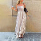 ⏳Time-Limited Special⏰Slimming Stripe Cami Maxi Dress | Visually Elongating | A Flattering Fit for All