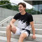 ⏳Time-Limited Special⏰Men's Summer Dynamic Print Casual Set – 3D Brushstroke, Soft Fabric, Ergonomic Fit ✨
