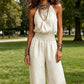 ⏳Time-Limited Special⏰Women's Elegant Backless Halter Jumpsuit