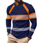 ⏳Time-Limited Special⏰Crewneck Color Block Long Sleeve T-Shirt – High-Contrast, Breathable, Athletic Fit 🔥